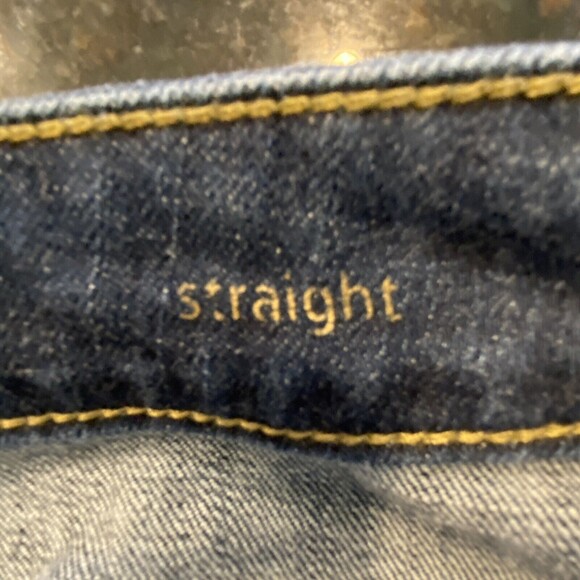 Simply Vera Wang Crop Blue Denim Straight Mid Rise Jeans Size 10,  33” x 26” - Picture 4 of 9